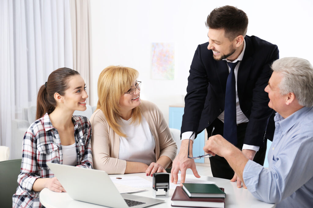 Business People Sitting around table